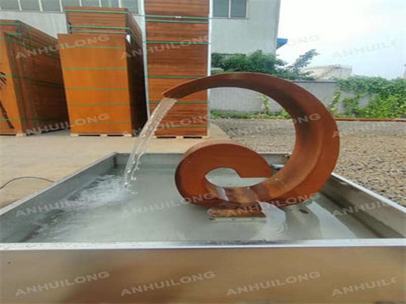 Corten Water Feature For City Gardens Landscape Singapore